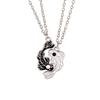 2 Stück/Set Schwarz-Weiß Goldfischförmig Yin Yang Tai Ji Halskette Taoismus Beste Freunde Freundschaft Schmuck