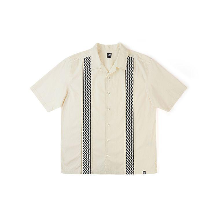 SS24 Comfortable Patchwork Pattern Short Sleeve Shirt Men shirts Off-White LMT008134100328A05173
