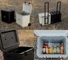 Mountainhiker Large Capacity Cooler Box Casters and Pull Car Keeps Food and Freshens Food for Outdoor and Freshness 36L/38QT (with Rod),