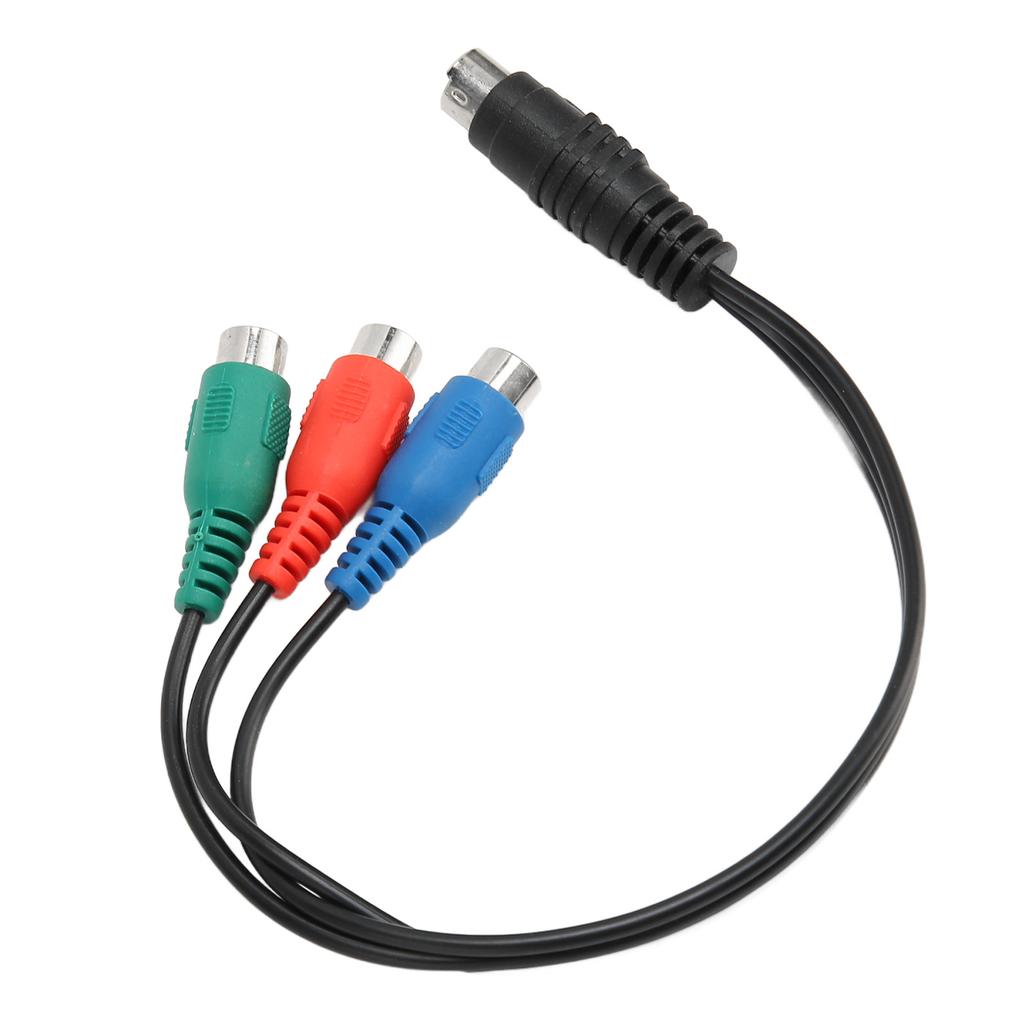 S Video 7 Pin Erkek - 3RCA Dişi Kablo Yüksek Doğruluk 7 Pin - AV Kablosu Ses Adaptör Kablosu 0.9ft