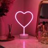 Heart Shaped LED Neon Light Pink Light Neon Light Decorative Neon Desk Lamp  Bedroom Decor