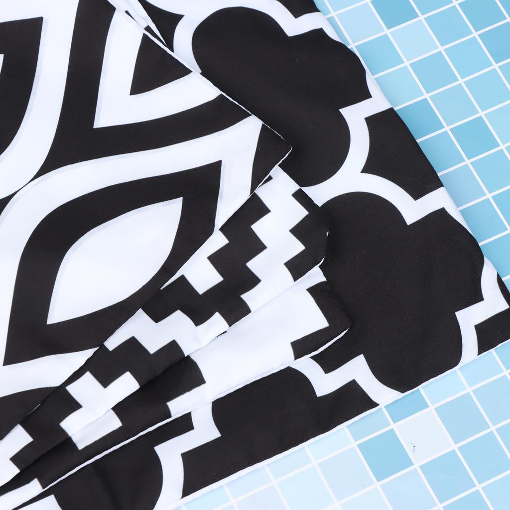 4Pack Black White Geometric Pillow Covers 18X18 Inches Simple Black White Geomet