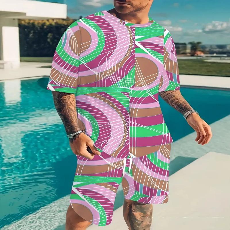 Plus size men's summer casual suits