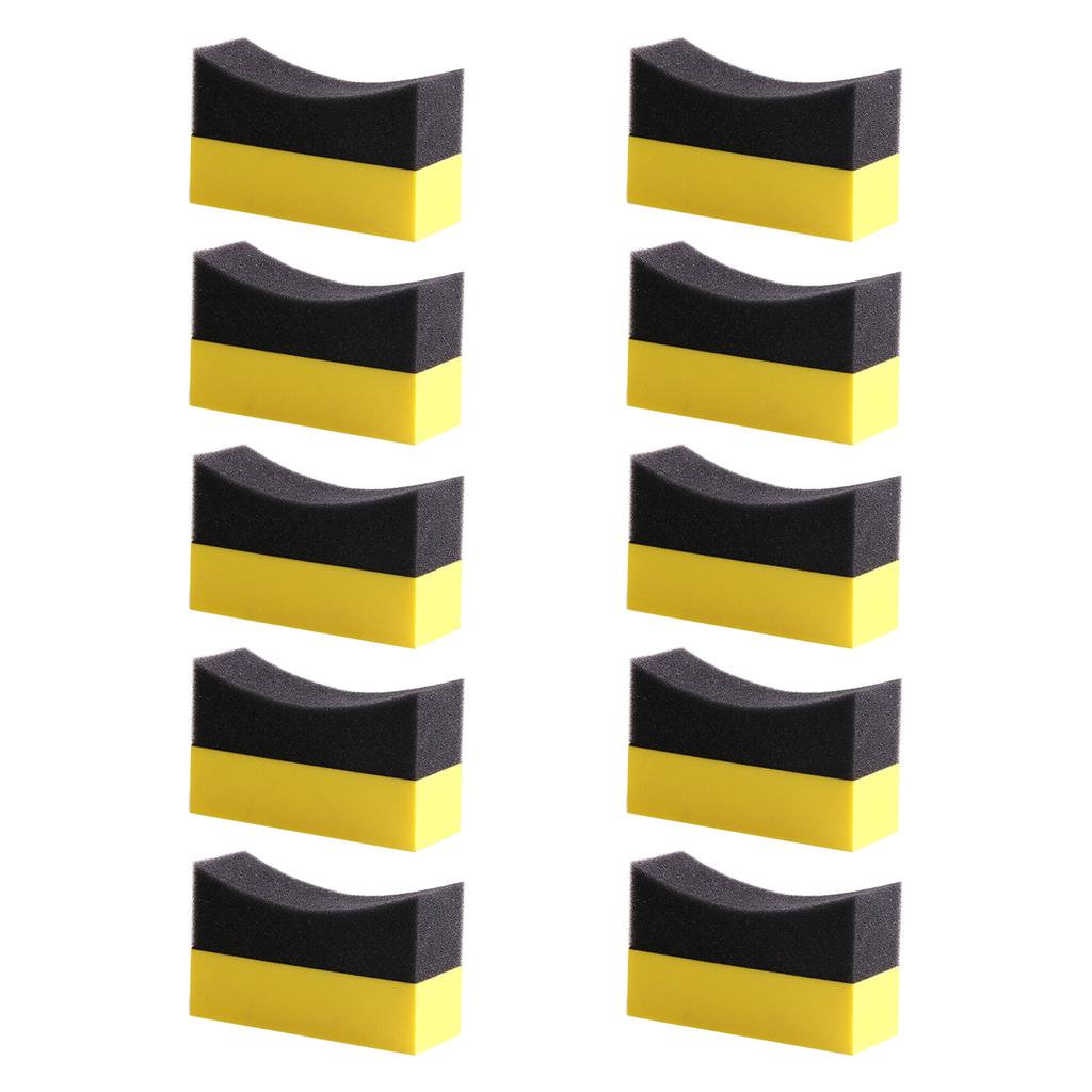 10Pcs EVA Wax Applicator, Auto Care Soft Wax Applicator Pads Wax Applicator for Car Multipurpose Cleaning Sponge
