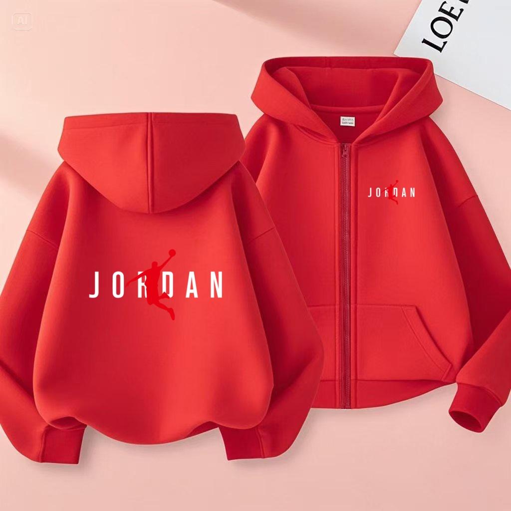 Hot-selling Basketball Star Print Kids Charming Clothes Zipper Style Hoodie Girls Boy 3-12 Years Leisure Fashion Sweatshirt Coat