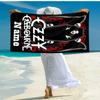 Personalized customized proof beach towel with rock Ozzy Osbourne pattern - soft, absorbent,quick-drying,perfect swimming,camping&bathing