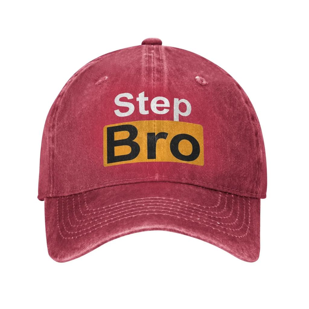 Step Bro Hilarious Novelty Joke Sun Baseball Cap WoUnisex Unisex Washed Hip Hop Hats Wholesale Print Kpop Rock Baseball Caps Gift Idea