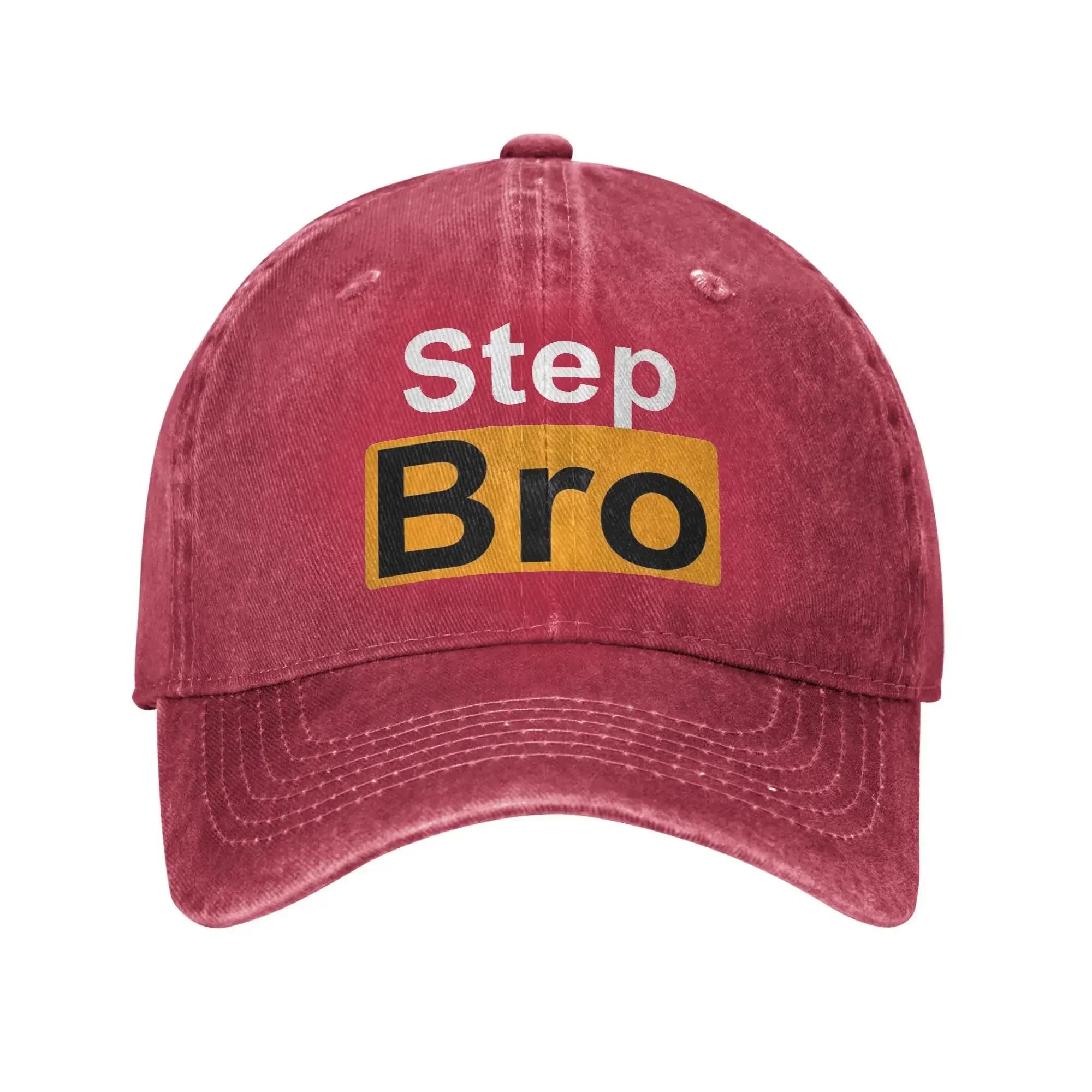 

Step Bro Hilarious Novelty Joke Sun Baseball Cap WoUnisex Unisex Washed Hip Hop Hats Wholesale Print Kpop Rock Baseball Caps Gift Idea One Size