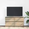 VidaXL TV Cabinet Sonoma Oak 100x35x54 Cm Engineered Wood, TV Stand, Hi-fi Cabinet, Entertainment Center, TV Sideboard, 861798