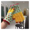 Female Cycling Fleece Thickened Cute Ins Can Protect Against Cold Five Fingers