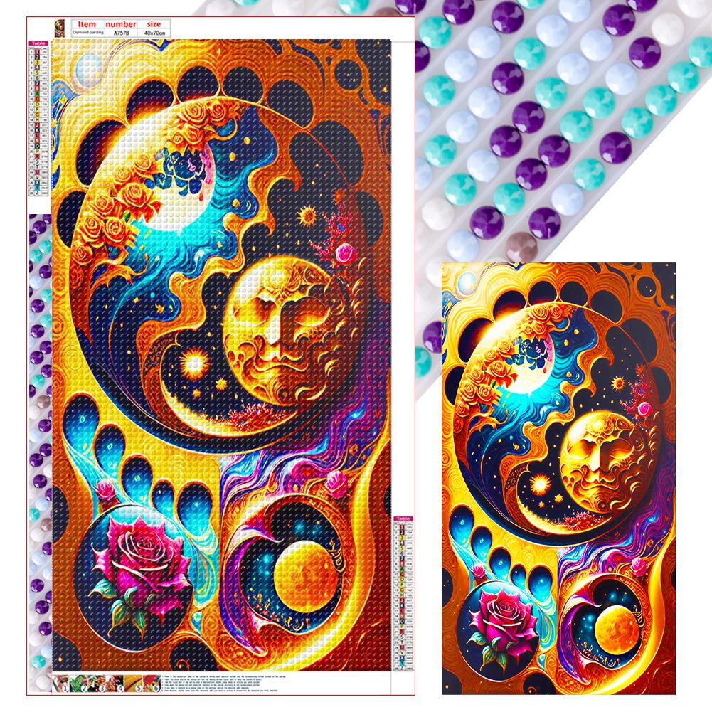 

5D DIY Полная круглая выкладка Алмазная живопись Абстракция Домашнее украшение Искусство Ремесло