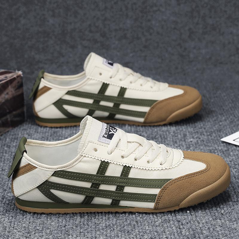 Novos Sapatos Masculinos Forrest Gump Versátil Sapatilhas Brancas Masculinas Moda Retrô Athleisure Sapatos Slip-On Modernos de Um Pé tênis