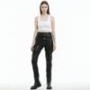 Motorcycle Riding Pants Women PU Leather Protective Gear Windproof Waterproof Crash Resistant Biker Trousers