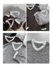 Ju Zhi 2024 Autumn/Winter Korean Loose Casual V-Neck Pullover Sweater Knitwear