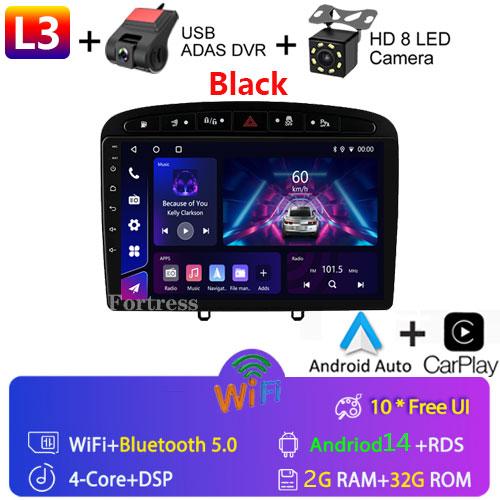 Android14 Car Radio for Peugeot 408 308 308SW 2007-2020 Multimedia Video Player Navigation GPS Carplay Auto 4G Stereo 2Din