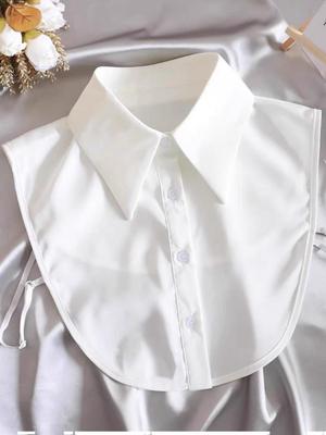Women's Chiffon Stand-Up Collar: Versatile Fake Collar for Sweater Decoration - Perfect for Spring, Autumn, and Winter