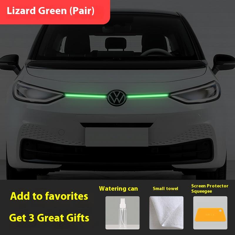 

Custom Tint Film for Volkswagen ID3 Headlights & Daytime Running Lights, DRL Color Change Vinyl Wrap, Decorative Sticker Green