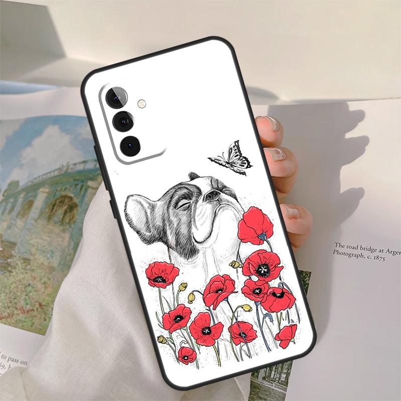 Cute Pug Dog Case For Samsung Galaxy A52 A32 A12 A22 A16 A26 A36 A56 A06 A55 A35 A15 A54 A34 A14 A13 A53