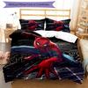 3pcs Spider Man Bedding Set Duvet Cover Closure Includes 1 Duvet Cover & 2 Pillowcases, Soft and Comfortable for All Seasons.