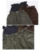 XHK2553 Large Winter Maillard Style Corduroy Pants - Elastic Waist, Retro, Plus Size