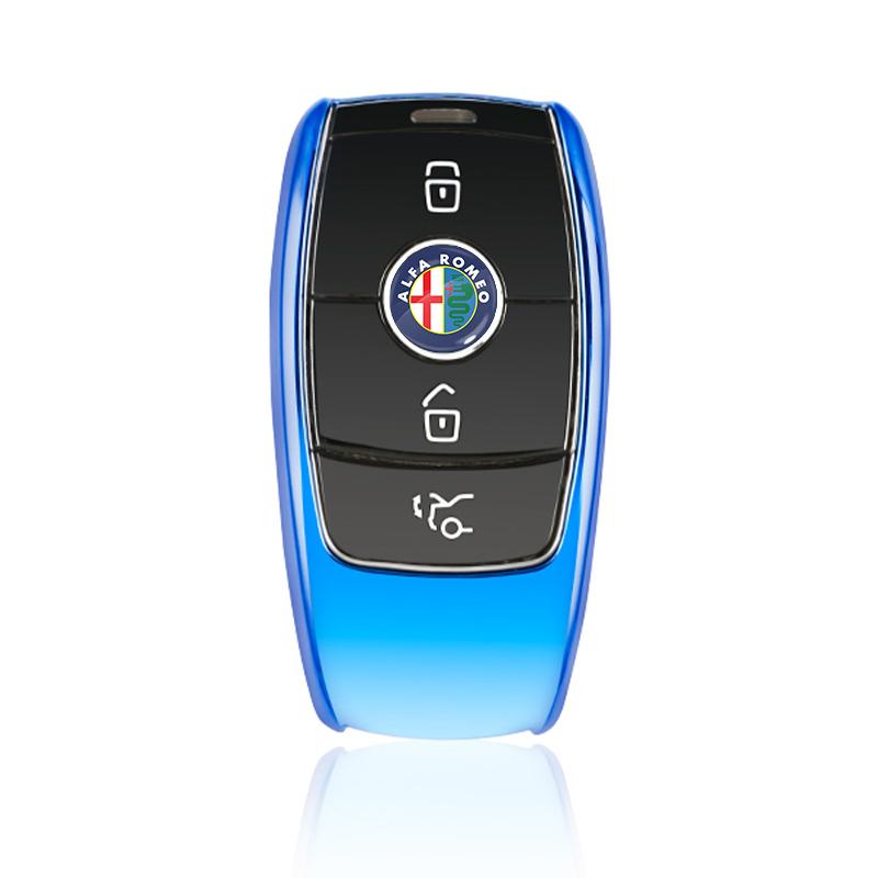 2/4/6 Pezzi Adesivo Emblema Tappo Serratura Portiera Auto Adesivo Protettivo per Alfa Romeo Giulia Stelvio Giulietta Spider GT 4C 8C Mito Brera Modifica