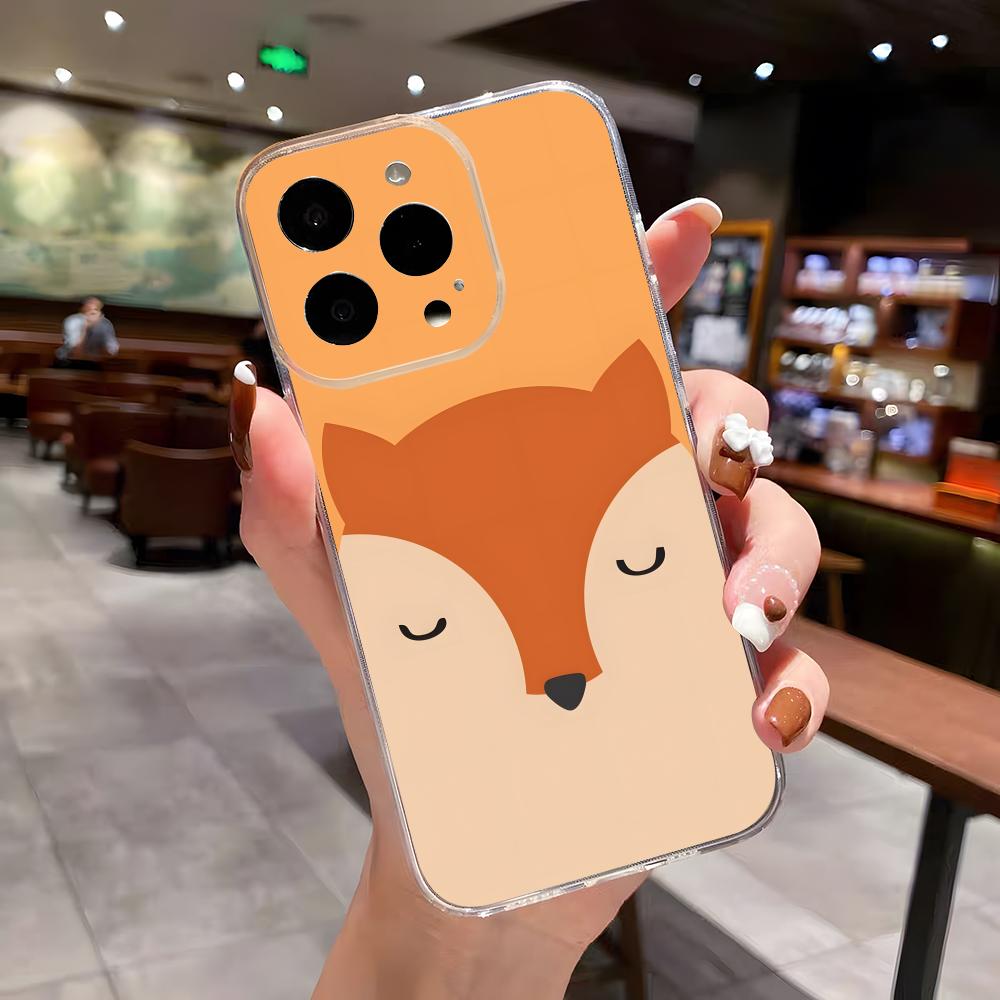 

Leaves Fall Fox Halloween Phone Case For IPhone 17 Air 16 E 15 14 8 7 Plus 13 12 Mini 11 Pro Max Anti Transparent Drop Cover iPhone17