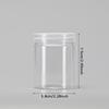 WTEMPO DIY Empty Plastic Decorative Jars with Lids Slime Containers Handicrafts Storage Jars Clear Wide Mouth Package Jars Party Decor Cylindrical Jar