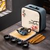Creative and Good Things Souvenir Portable Travel Tea Set Business Banking Company Festival Gifts
