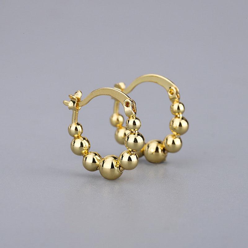 The Cold Wind Will Move The Light Bead Ear Buckle, Women's Small Fresh Literary Ins Hipster Simple and Exquisite Ear Jewelry