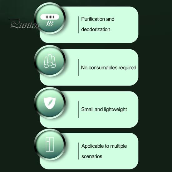 Chladnička Deodorizér Kompaktní velikost Dobíjecí generátor ozónu Chladnička Deodorizační stroj Odstraňovač zápachu Kuchyňské potřeby