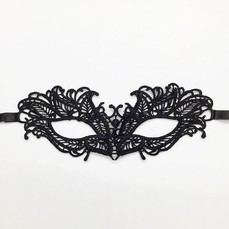 Halloween Lace Masquerade Mask: Black Goofy Eye Mask for a Sexy, Fun, and Festive Look One Size