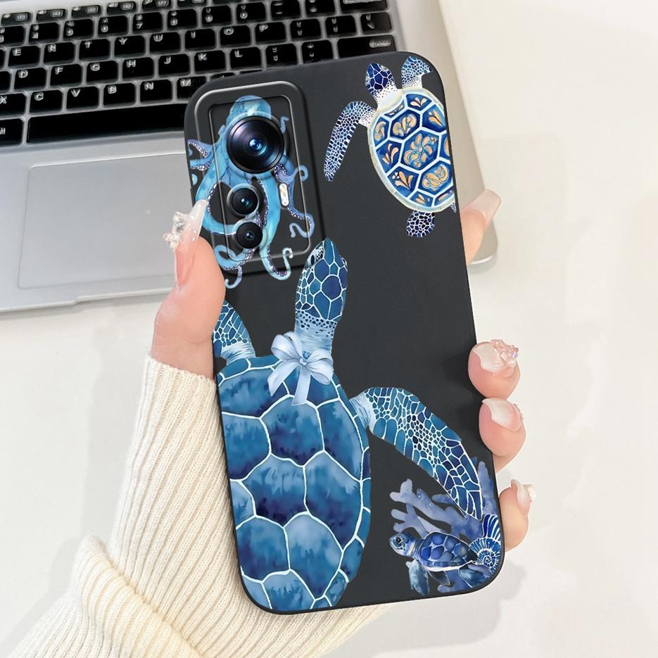 For Xiaomi 12T Pro Case Cute Cartoon Fashion Painted Cover Soft Silicone Phone Case For Xiaomi Mi 12T Pro Mi12T 5G Fundas Bumper