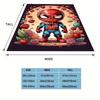 1pc Spider-man Printing Blanket - Soft, All-Season Throw for Living Room, Bedroom,Personalized Gift with Adorable Cartoon Design