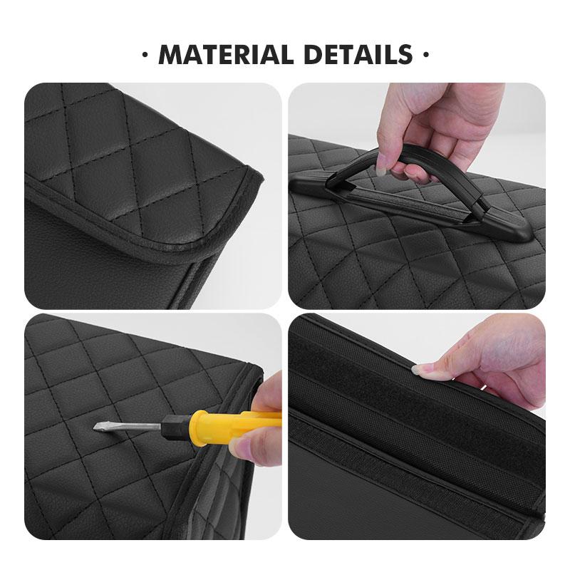 CQJ1 Car Trunk Organizer Boot Organiser Storage Box Portable Handbag For Mercedes Benz C180 C300 W124 W176 W177 C200 C260 GLC CLE CLA