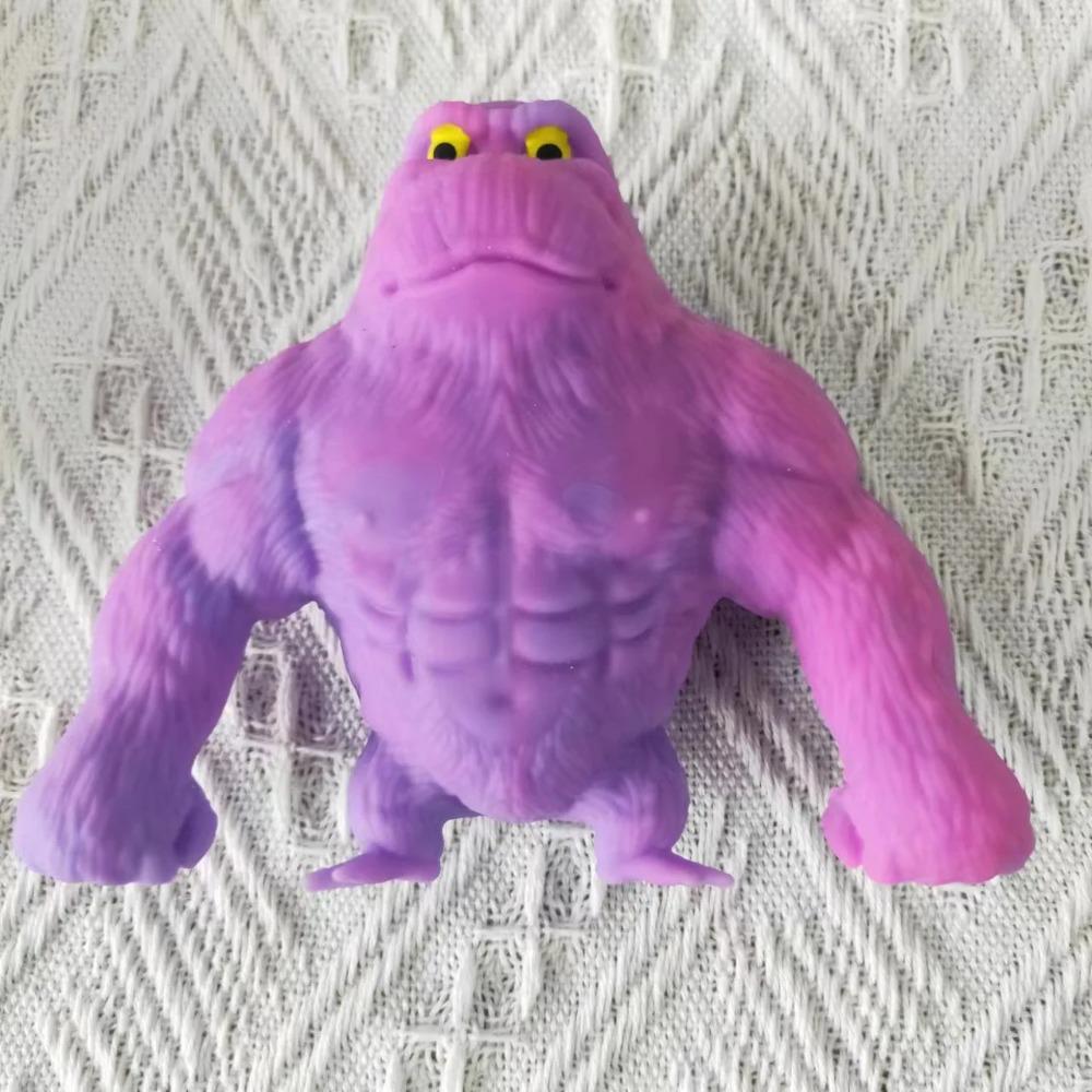 Kinder Lustig Bunt Gorilla Streich Klebrig Dehnbar Hüpfend Knetbar Fiddy Antistress Affe Geburtstagsgeschenk Quetschspielzeug
