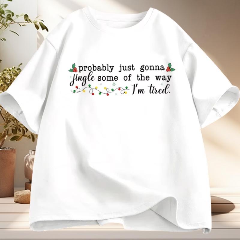 Probably Just Gonna Jingle Some Christmas Tshirt Funny Holiday Jesus T Shirt Coton Men Women Casual Short Sleeve Tees Clothes