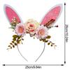 Easter Bunny Headband Adjustable Soft Glitter Cartoon Costume Decoration Adult Kids Party Favor Headband For Cosplay Photo Booth