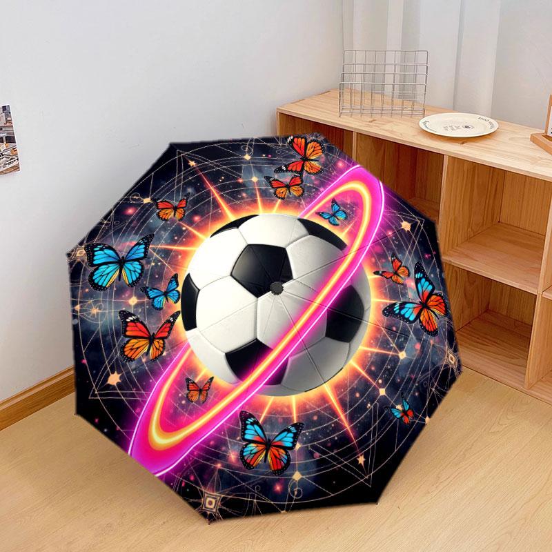 StarRingball Pattern Pattern New Style Umbrella, 1 Piece Automatic Folding Umbrella, Portable Travel Umbrella, Outdoor Umbrella, Birthday Gift