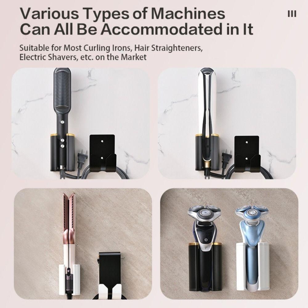 Multi-Functional Curling Iron Straightener Organizer Metal Storage Rack for Dyson Bathroom
