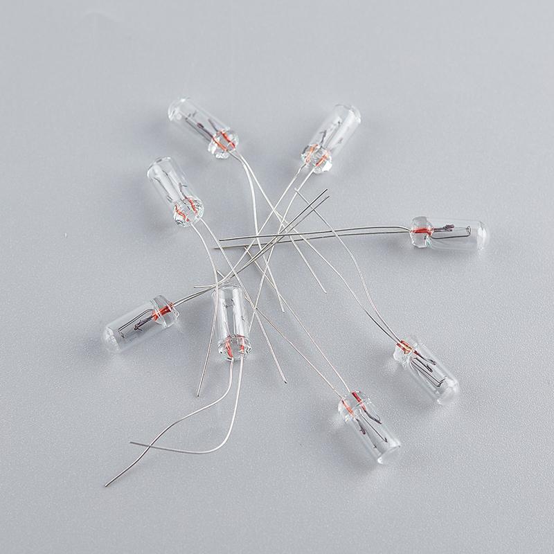 

10 шт. мини 3/4/5 мм 3/6/12/24 В лампа накаливания Эдисона с рисом 5mm: 12V