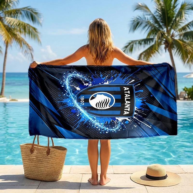 Asciugamano da Spiaggia Asciugatura Rapida in Microfibra Assorbente Portatile da Viaggio per Nuoto Atalanta FC