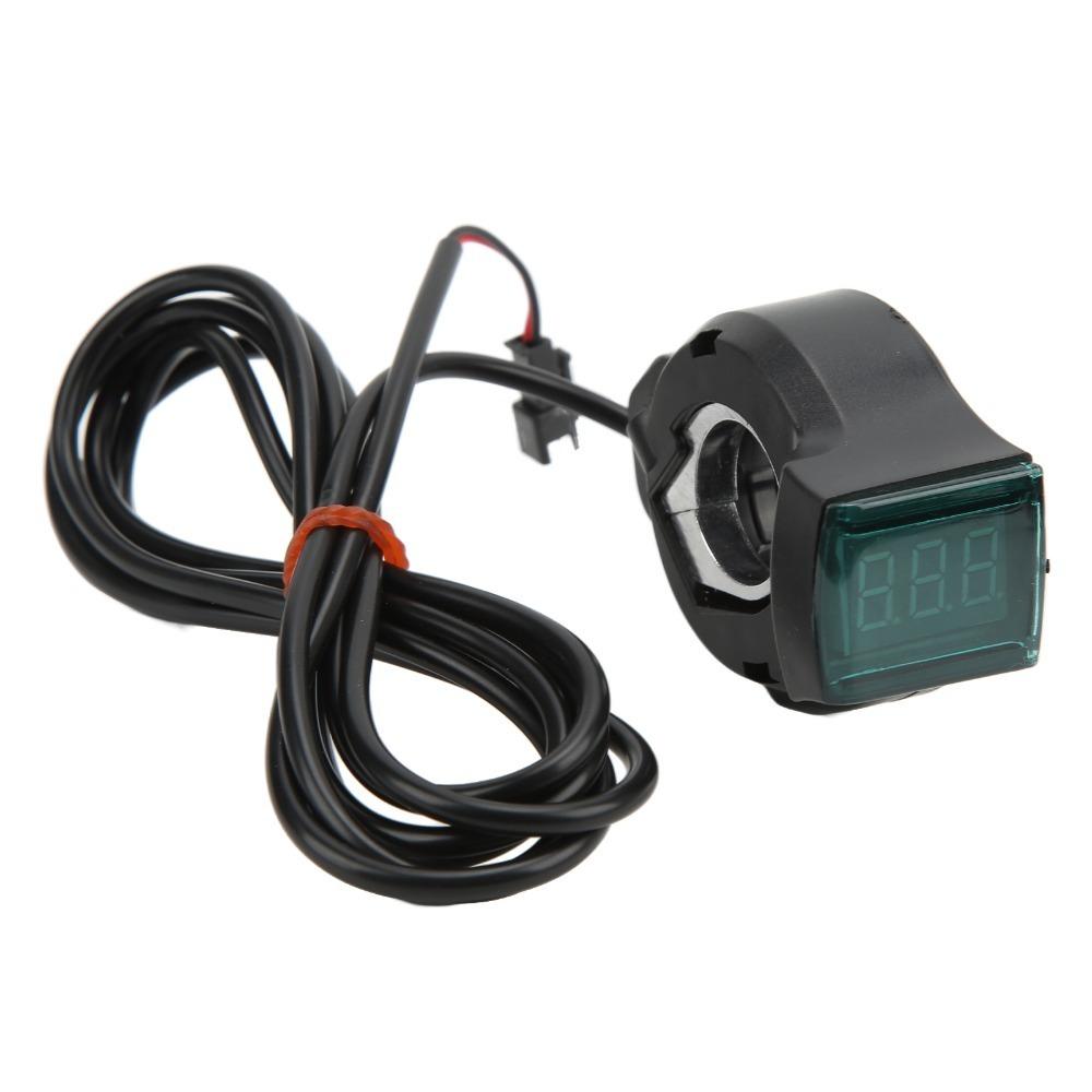 

12V-99V Electric Bicycle Thumb Throttle Electric Bike Throttle Electric Bicycle Red screen