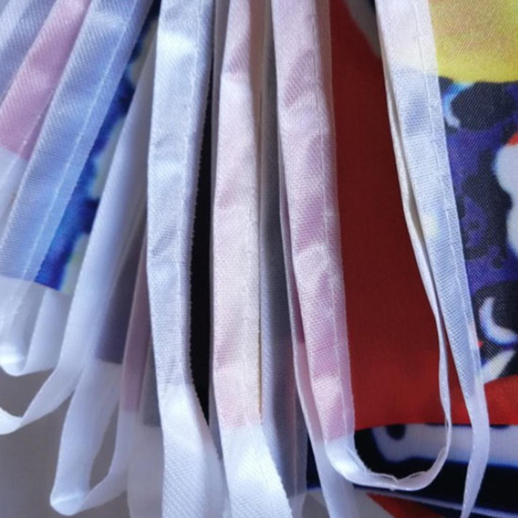 Japansk Stil Flaggor Polyester Reklambanner Restaurangprydnad Liten Girlang Festivalartiklar för Butiksingång