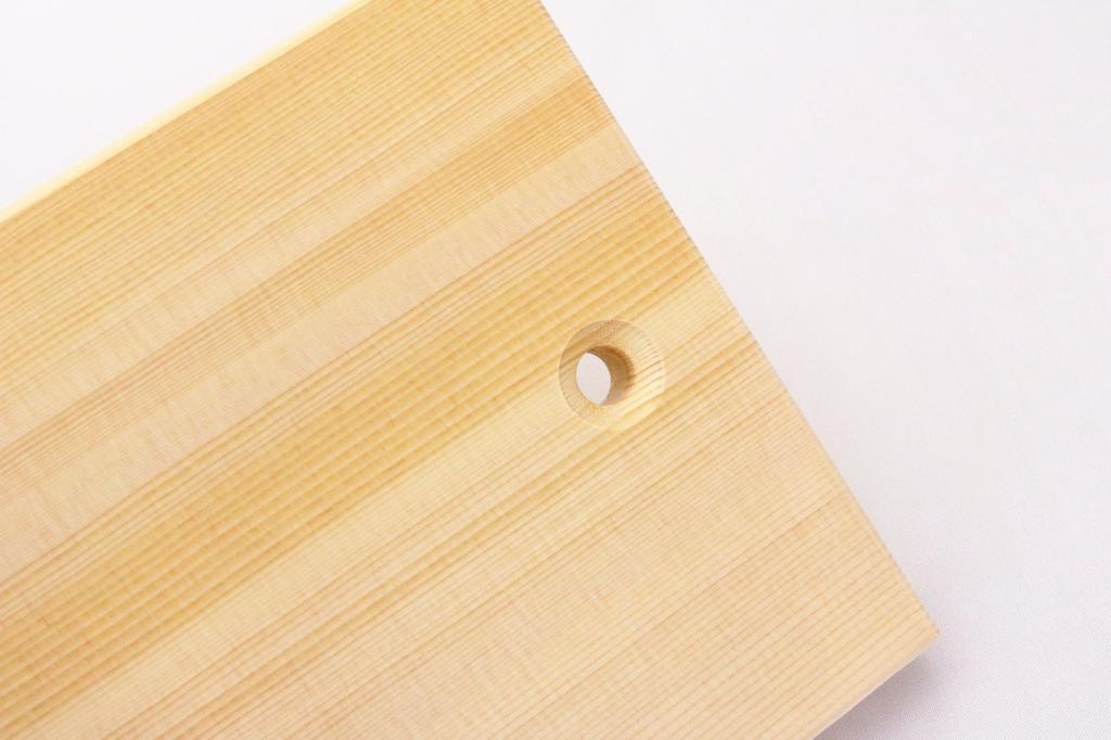 Ichihara Woodworking Cutting Regular 36 x 18 Natural Board, Wooden, Perforated, Width, cm, 4971421030135,