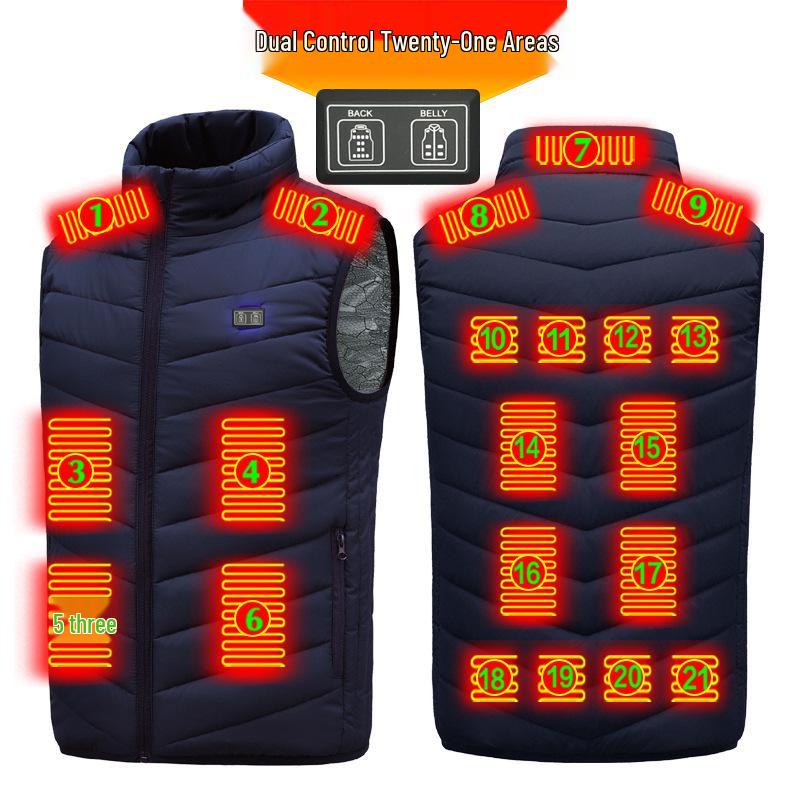 

Унисекс USB жилет с подогревом - Интеллектуальное зимнее тепло для мужчин и женщин L