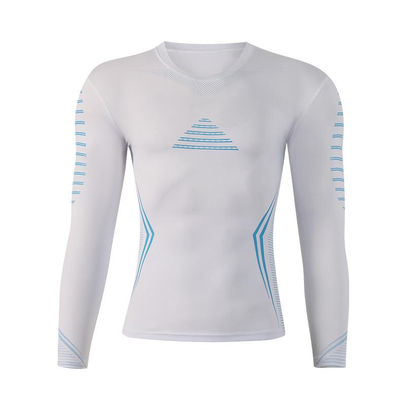 Men's Quick-Dry Long Sleeve Sports Top for Basketball, Running, and Training
