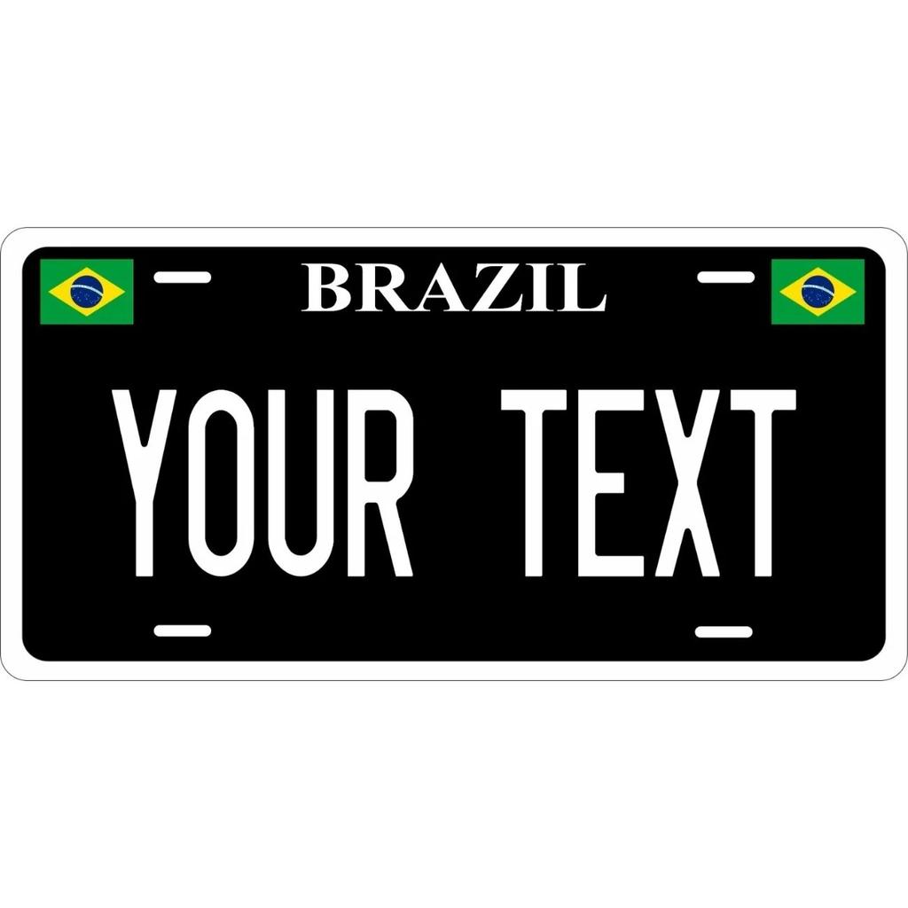 Custom Brazil Black Decorative Tag Dustproof Waterproof Home Wall Decor (Decoration Only)