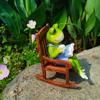 Charm Resin Animal Sculpture Artistic Figure With Tiny Couch Home Decors For Collectors Eye Catching Animal Decors