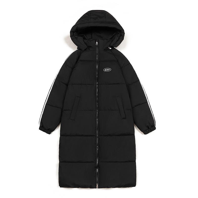 Medium and Long Down Cotton-padded Clothes for Women's Winter New Over-knee Students Loose Large Size Thickened Cotton-padded Jackets, Bread Clothes