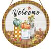 Pumpkin Wooden Welcome Door Hanging, Home Window Wall Decoration
